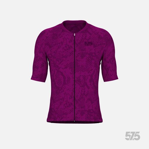 Radtrikot - PRO - Snake - Dark Magenta