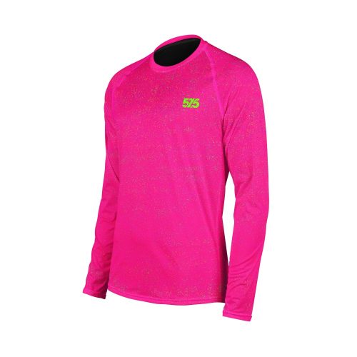 Langarm-T-Shirt - Crayons Pink