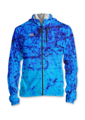 Laufjacke mit Kapuze - BRANCHES - Blue