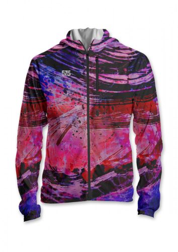 Laufjacke mit Kapuze - DYE WAVE