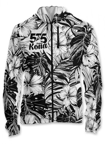 Laufjacke mit Kapuze - KONA - BLACK AND WHITE