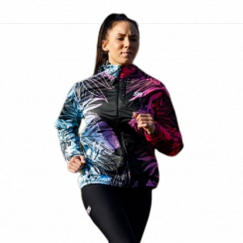 Laufjacke mit Kapuze - NEON LEAVES