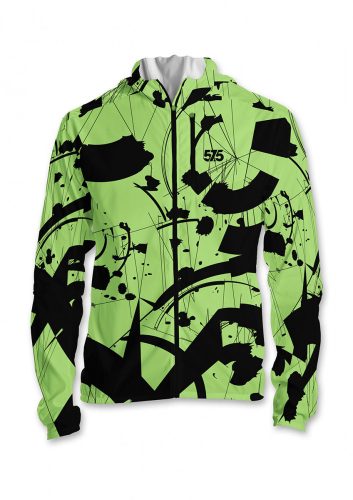 Laufjacke mit Kapuze - WHEEL SPLASH - Pistachio