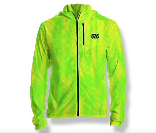 Laufjacke mit Kapuze - Fluo