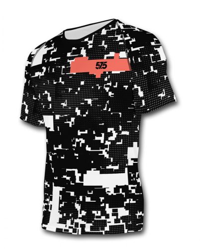 Lauf-T-Shirt PRO - Glitch Black Coral