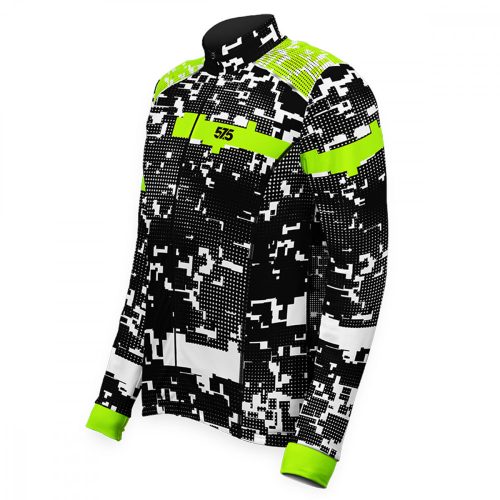 Fahrradjacke_DRY-STORM ® - GLITCH - Black Fluo