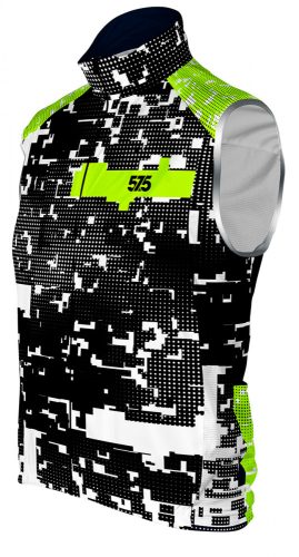 Radfahrweste - GLITCH - Black - Fluo