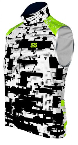 Radfahrweste - GLITCH - White - Fluo