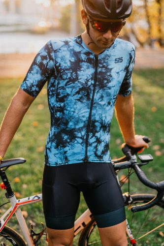 Radtrikot - PRO Gavia - Tie Dye - Blue