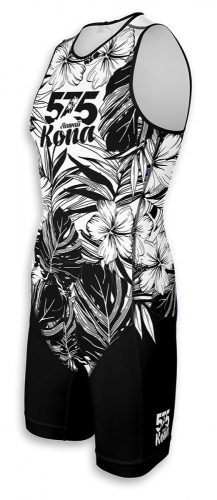 Triathlon Renndress- Endurance - KONA - BLACK AND WHITE