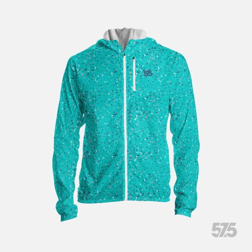 Laufjacke mit Kapuze- Terrazzo Green