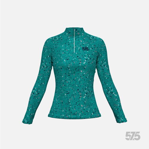 Langarm-T-Shirt - für Damen Cold Top - Terrazzo Green