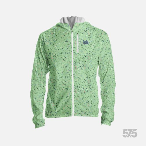 Laufjacke mit Kapuze- Terrazzo Light Green